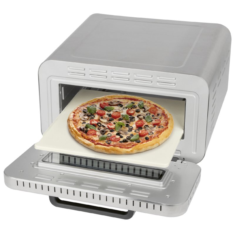 PROFI COOK four à pizza PC-PO 132, acier inoxydable, 100-400°C, 2100 W